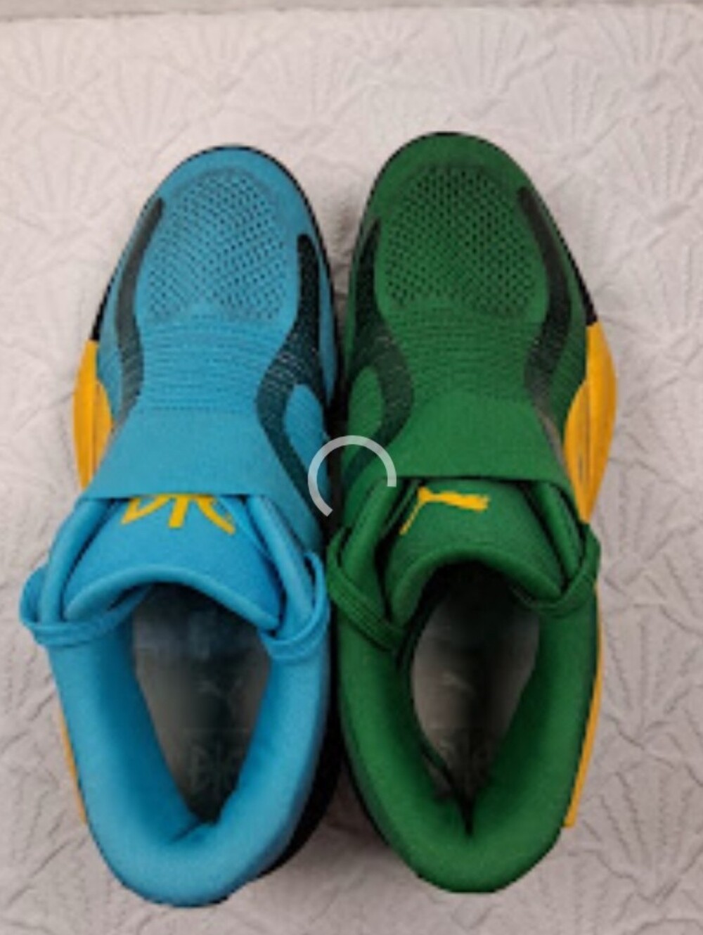 Puma Mens  Lightweight Slip-On Sneakers in Green & Blue - Picture 11 of 16